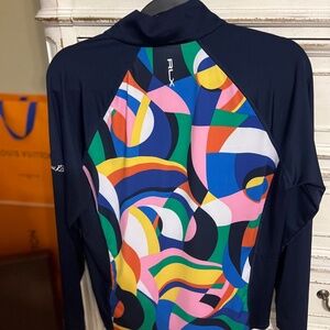 Ralph Lauren 2 Piece RLX pullover sz L.Ralph Lauren Aim Riviera Abstract skort M